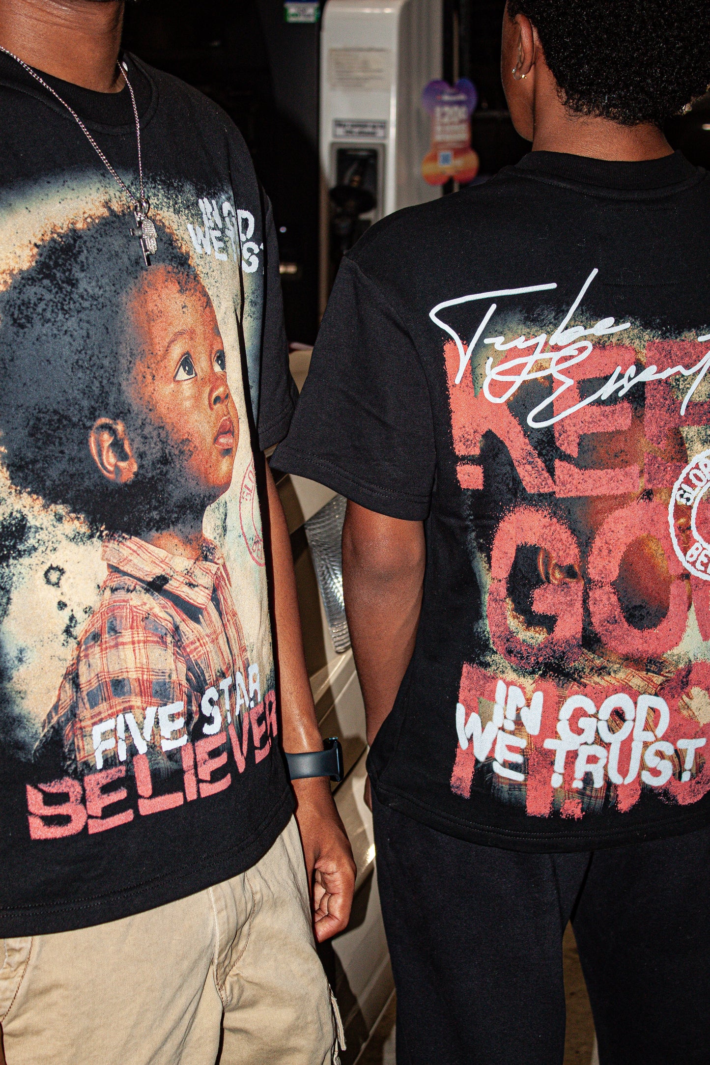 Black “Keep God First” Tee Shirt Trybe Essentials