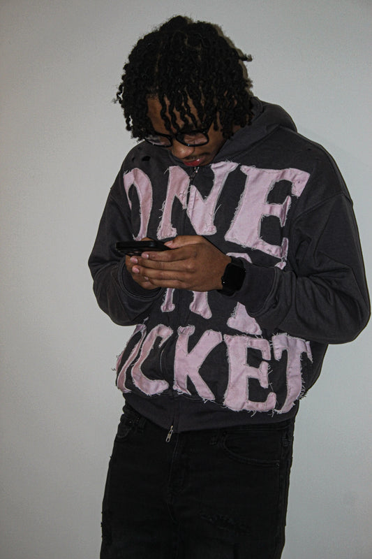 *One Way Ticket* Zip-Up (Pink) Trybe Essentials