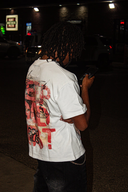 White “Keep God First” Tee Shirts Trybe Essentials