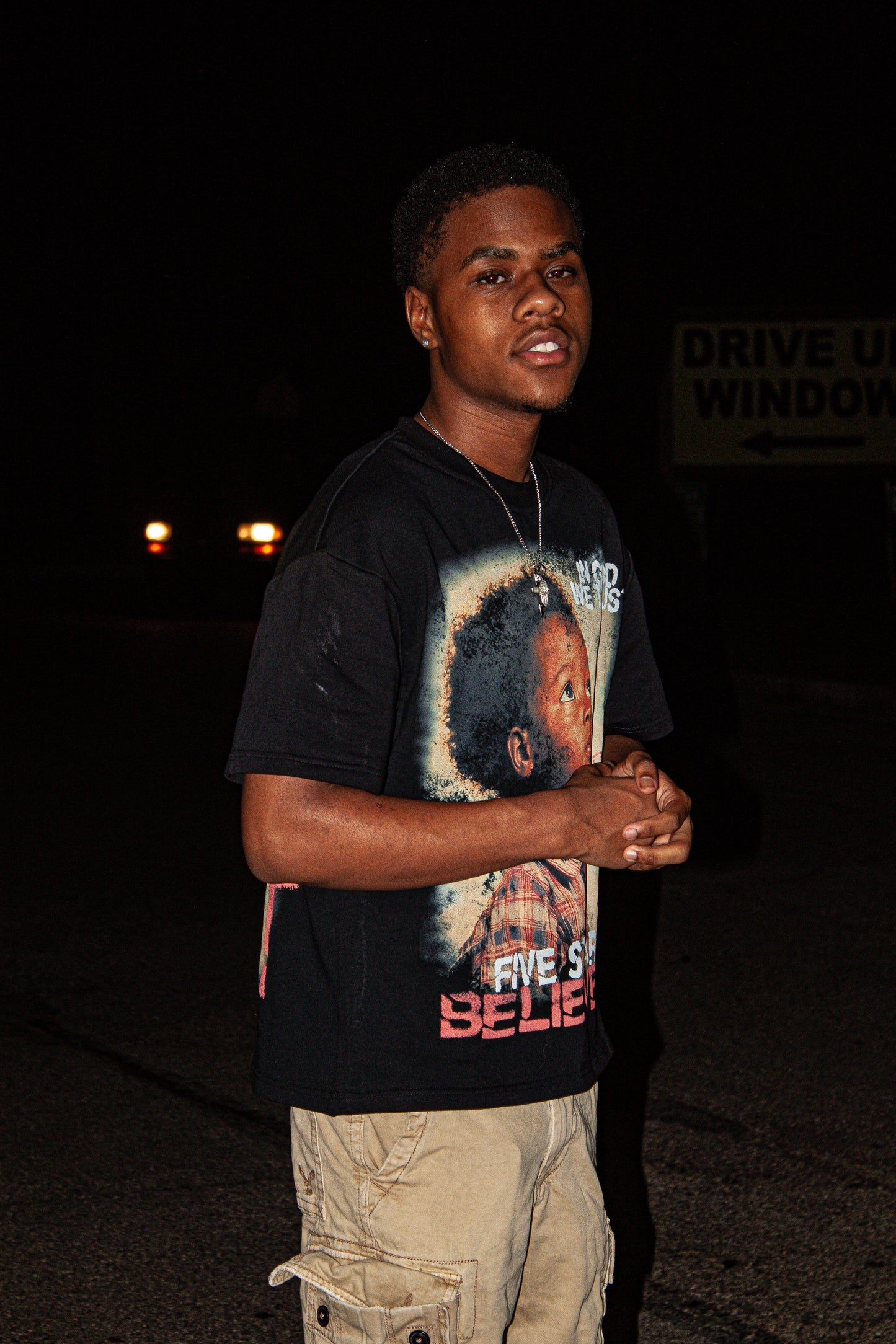 Black “Keep God First” Tee Shirt Trybe Essentials
