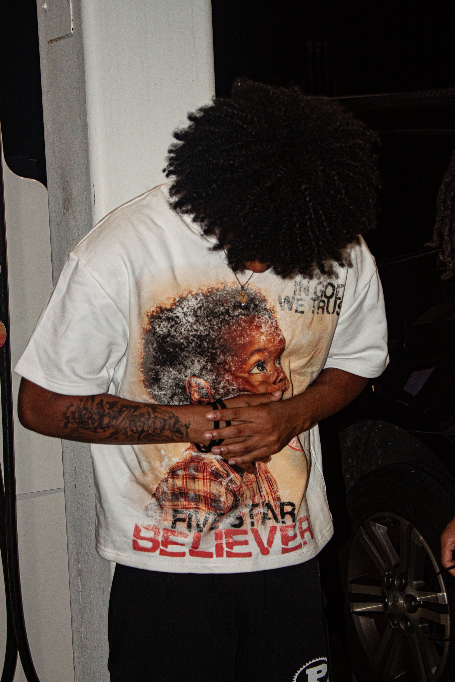 White “Keep God First” Tee Shirts Trybe Essentials