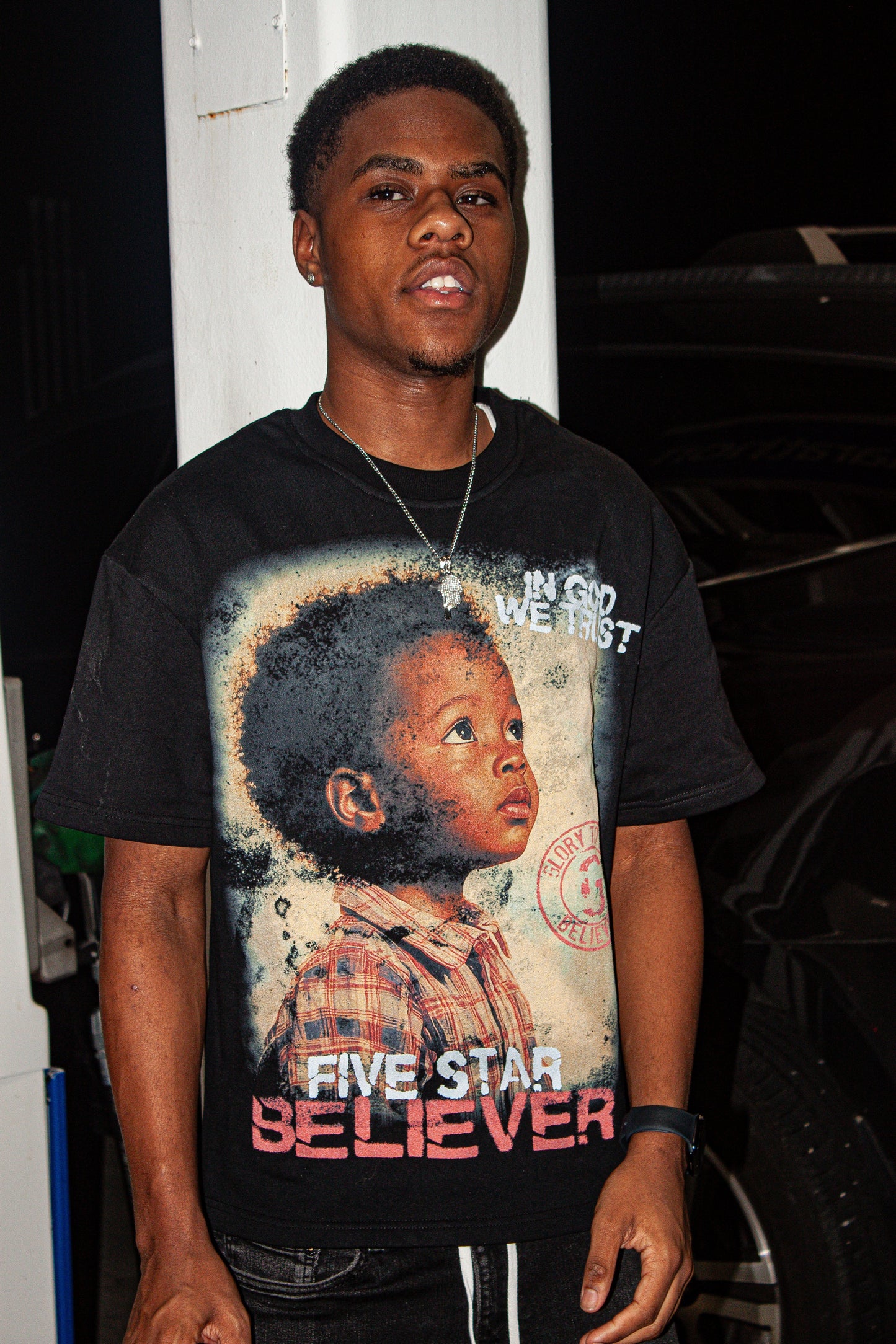Black “Keep God First” Tee Shirt Trybe Essentials