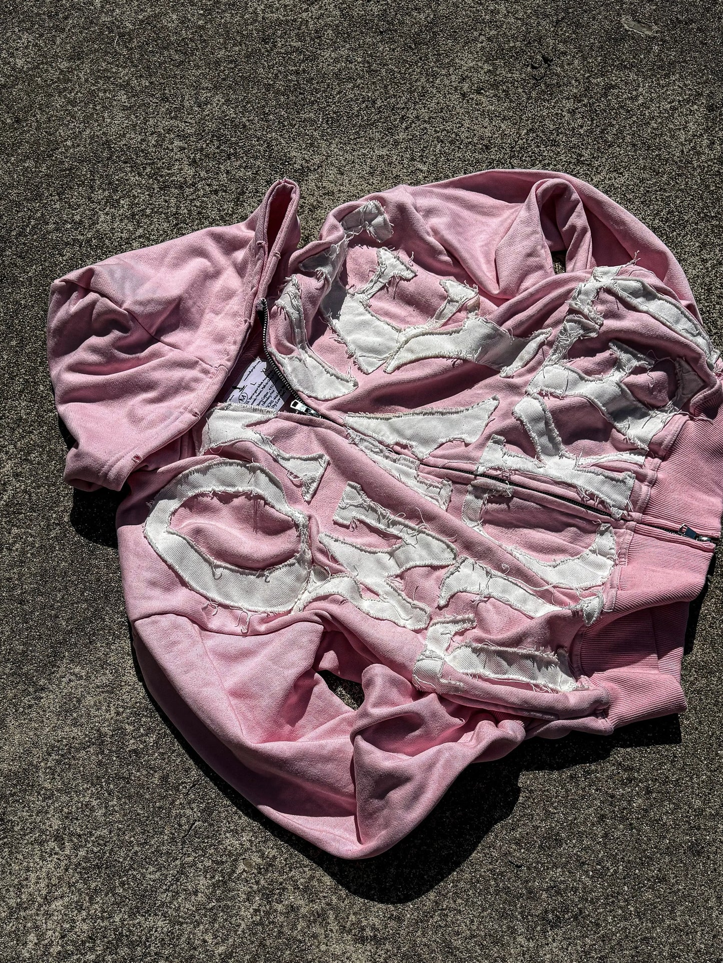 *One Way Ticket* Zip-up (Baby Pink) Trybe Essentials