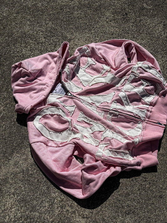 *One Way Ticket* Zip-up (Baby Pink) Trybe Essentials