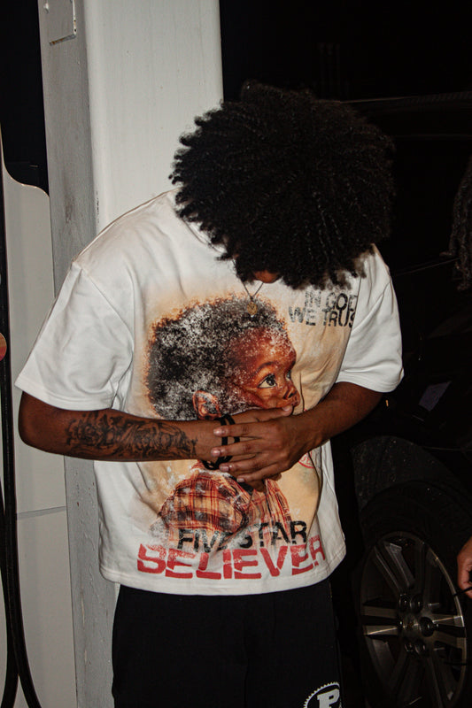 White “Keep God First” Tee Shirts Trybe Essentials