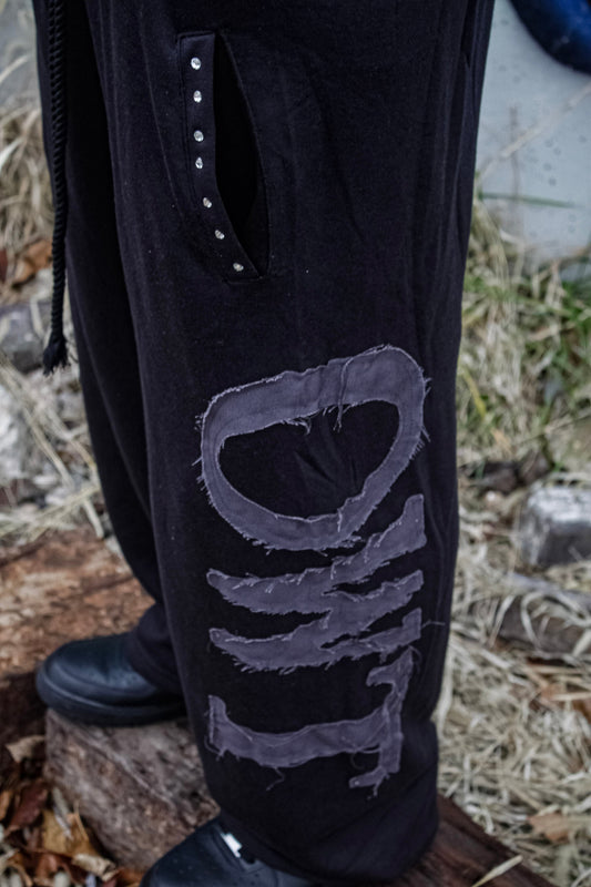 *One Way Ticket* Sweats (Blackout) Trybe Essentials