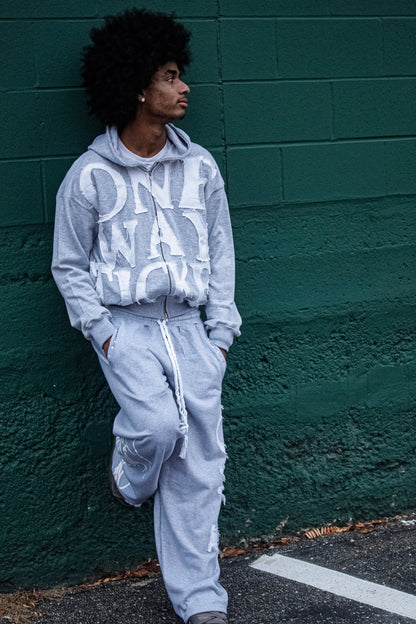 "One Way Ticket" SET (Oatmeal Grey) Trybe Essentials